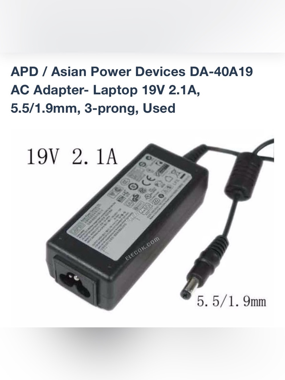 APD Inc AC Adapter